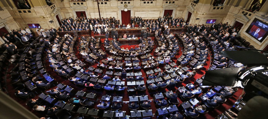 jura el presidente mauricio macri en el congreso FOTO: RICARDO PRISTUPL