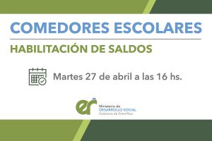 Comedores Escolares Acreditación GOBERNACIÓN