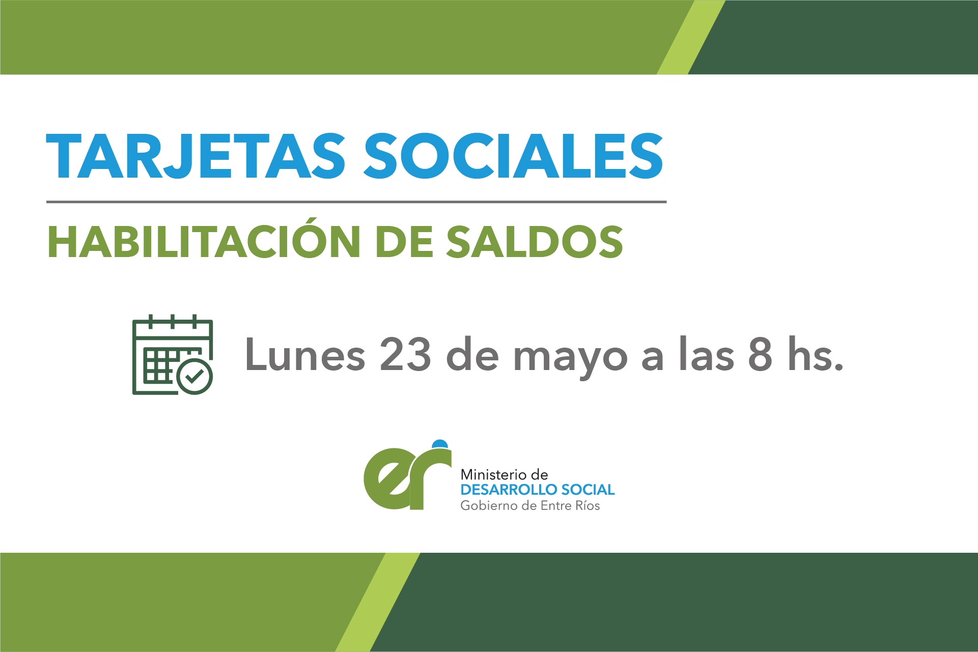 Tarjeta Social ABRIL