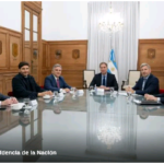 Santilli recibió a Pullaro, Frigerio y Llaryora para destrabar la agenda de la Región Centro